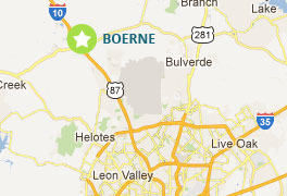 Boerne, Texas Map Portable Buildings map of Boerne, TX