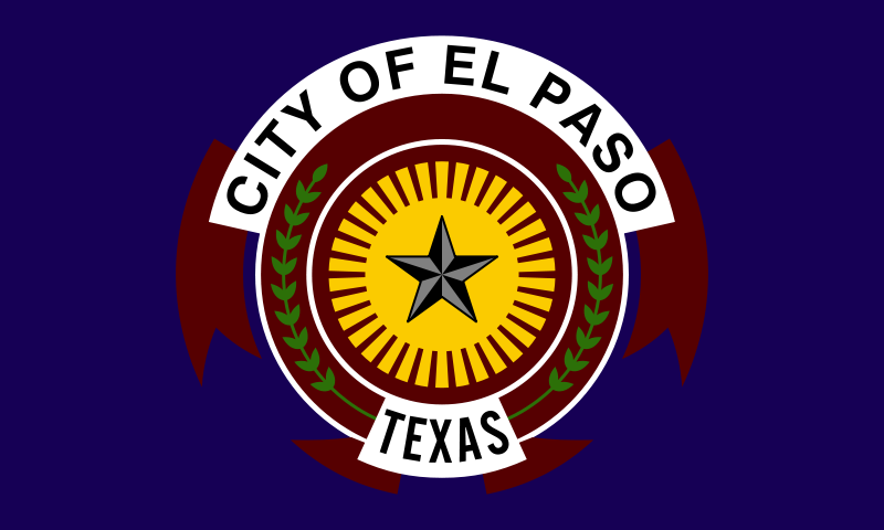 El Paso, Texas City of  El Paso, Texas Flag