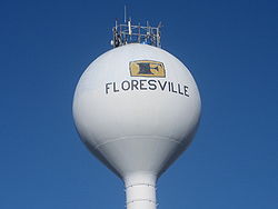 Floresville Texas  City watertower