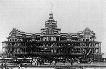 Galveston, Texas Beach Hotel 1898 Fire in Galveston Burned the Hotel